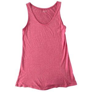 Eileen Fisher Silk Tank Top size XS 70%‎ Silk 30% Cotton Pink Scoop Neck